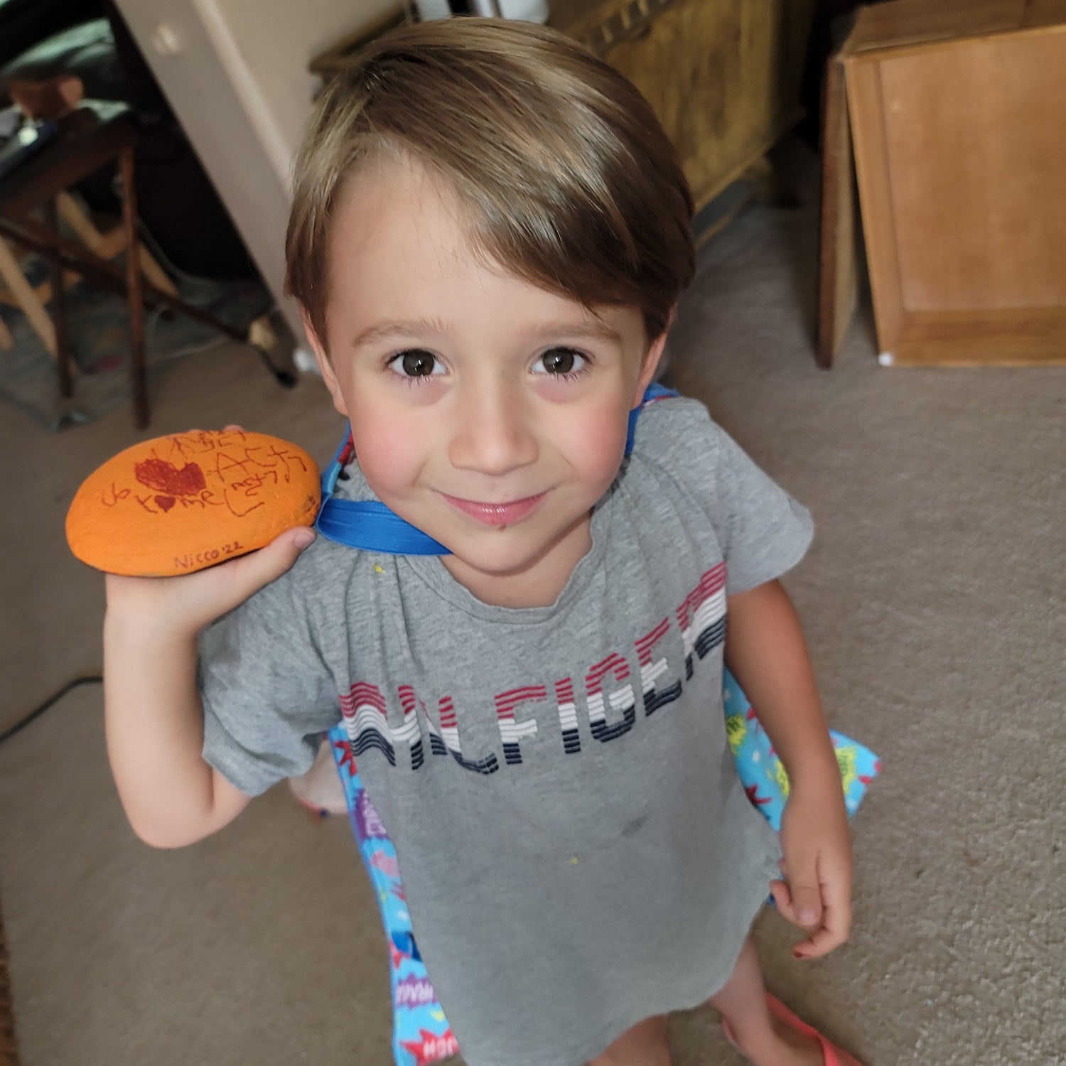 Super Gannicus holding his kindness rock!