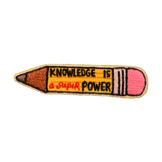 Knowledge is Power Pencil Patch (Knowledge Mission - August '19)