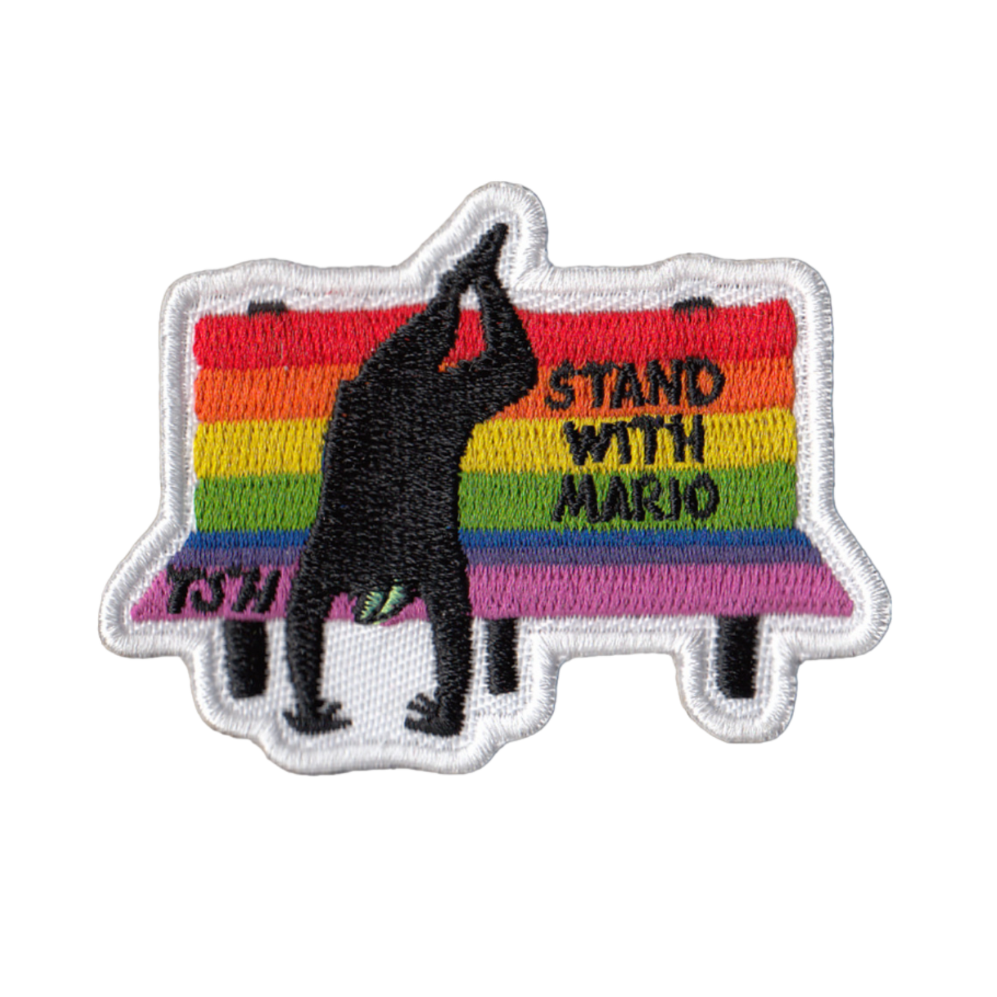 Stand With Mario Buddy Bench Patch - TinySuperheroes