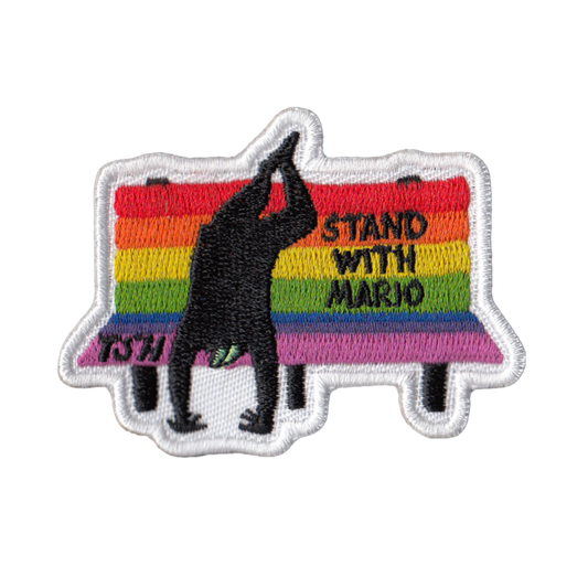 Stand With Mario Buddy Bench Patch - TinySuperheroes