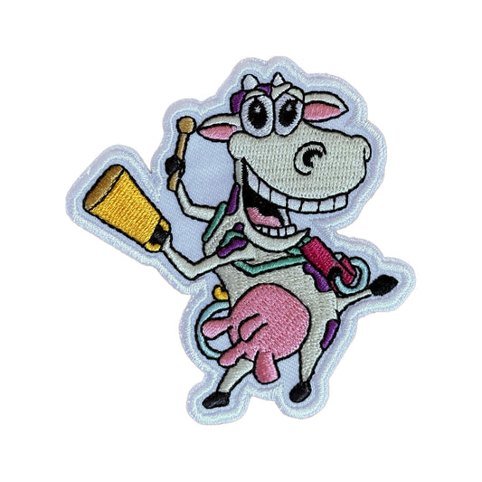 Dancing Cow with Feeding Tube Patch