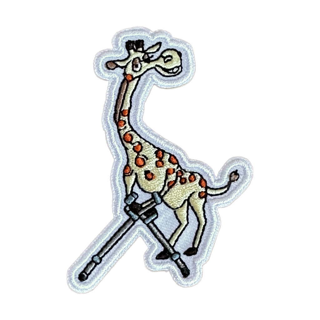 Giraffe with Crutches Patch
