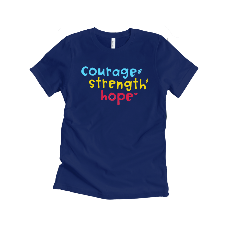 Courage, Strength, Hope T-Shirt – TinySuperheroes