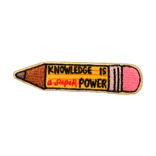 Knowledge is Power Pencil  Patch (Knowledge Mission - August '19)