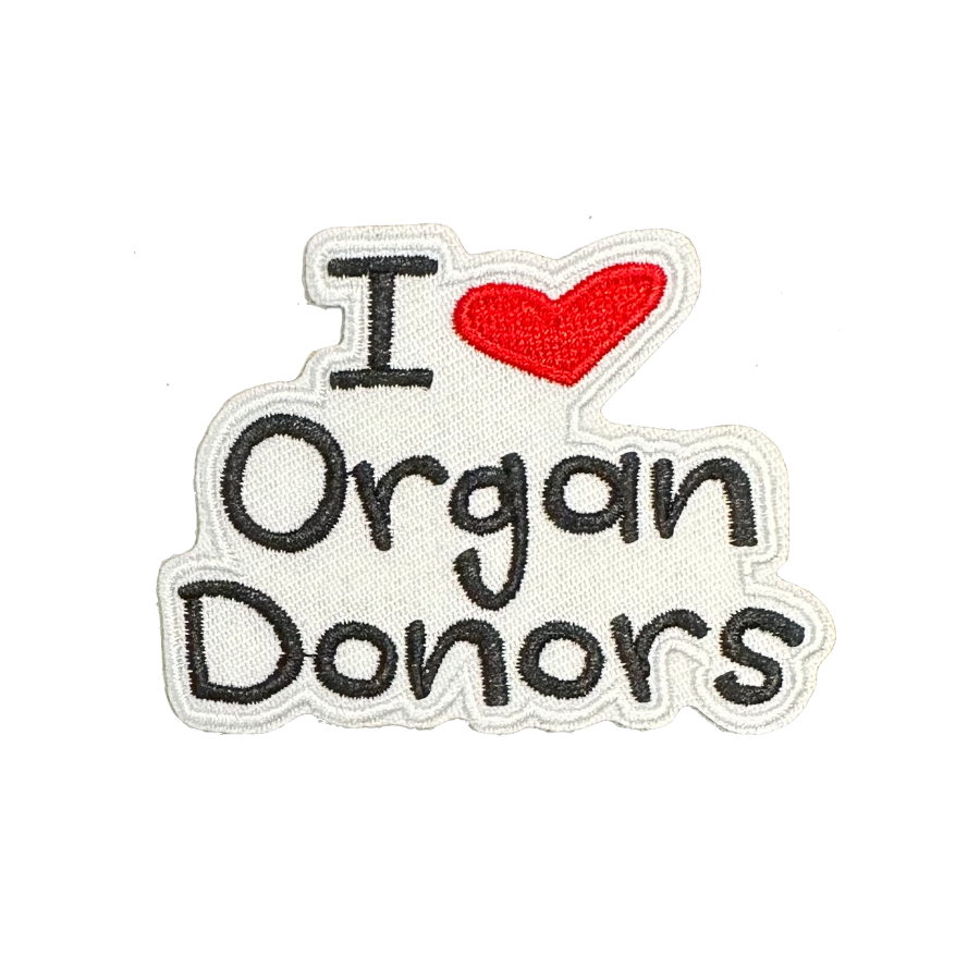 I Love Organ Donors Patch – TinySuperheroes