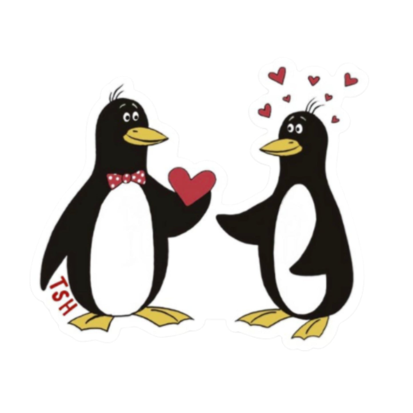 Penguin Love Sticker - TinySuperheroes