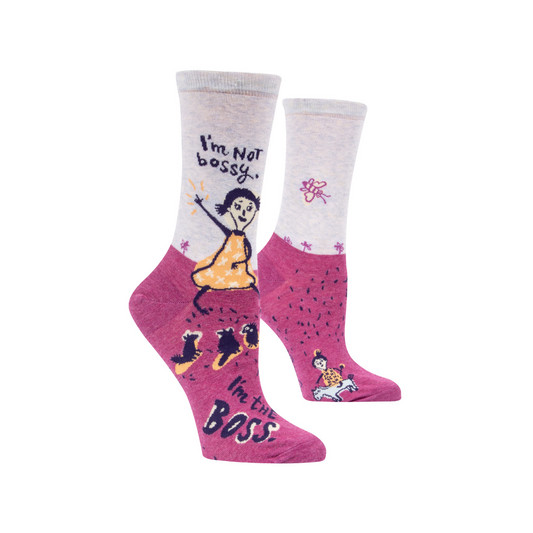 I'M NOT BOSSY, I'M THE BOSS W-CREW SOCKS - TinySuperheroes