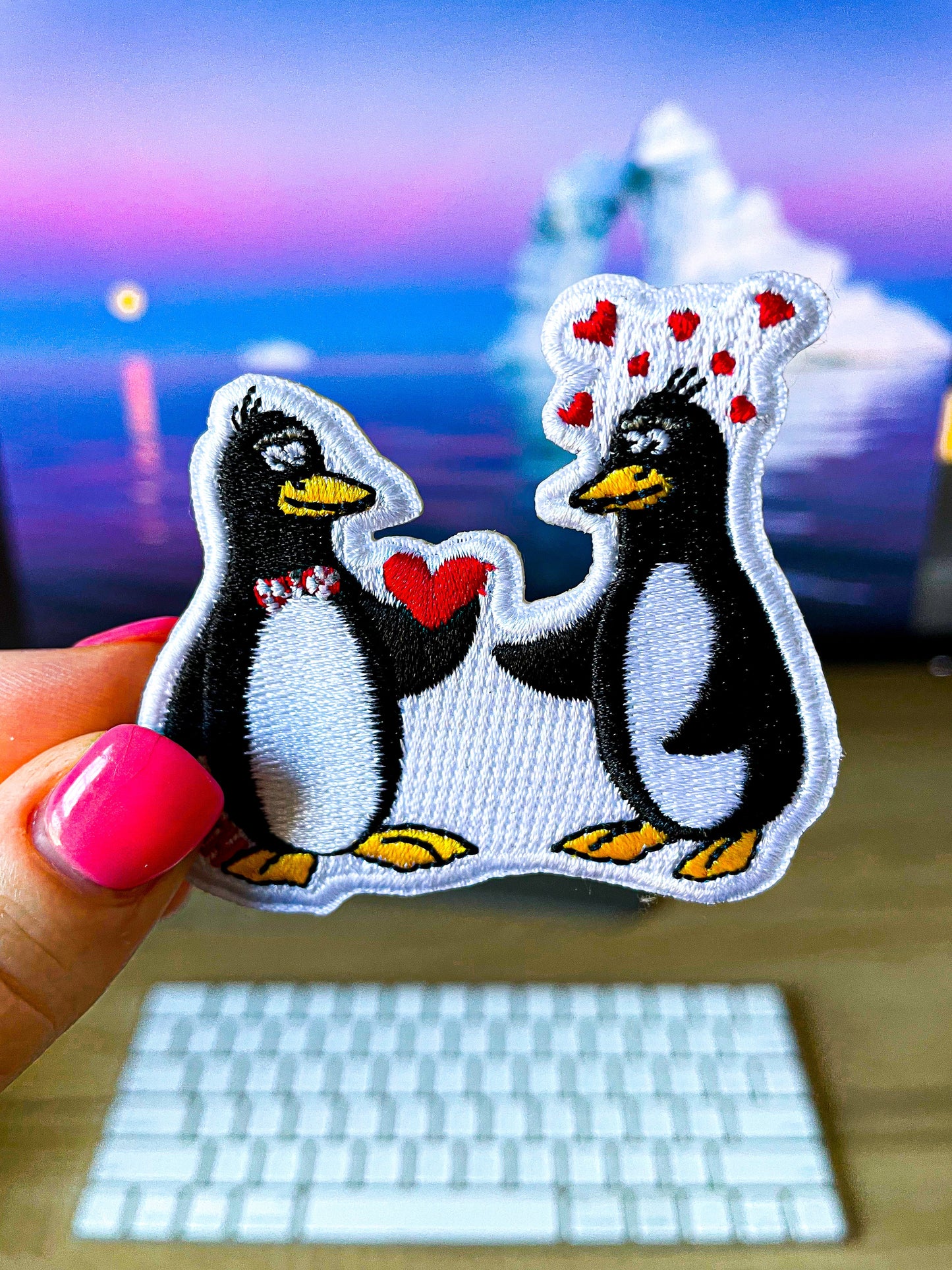 Penguin Love Patch - TinySuperheroes