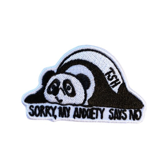Anxiety Panda Patch - TinySuperheroes
