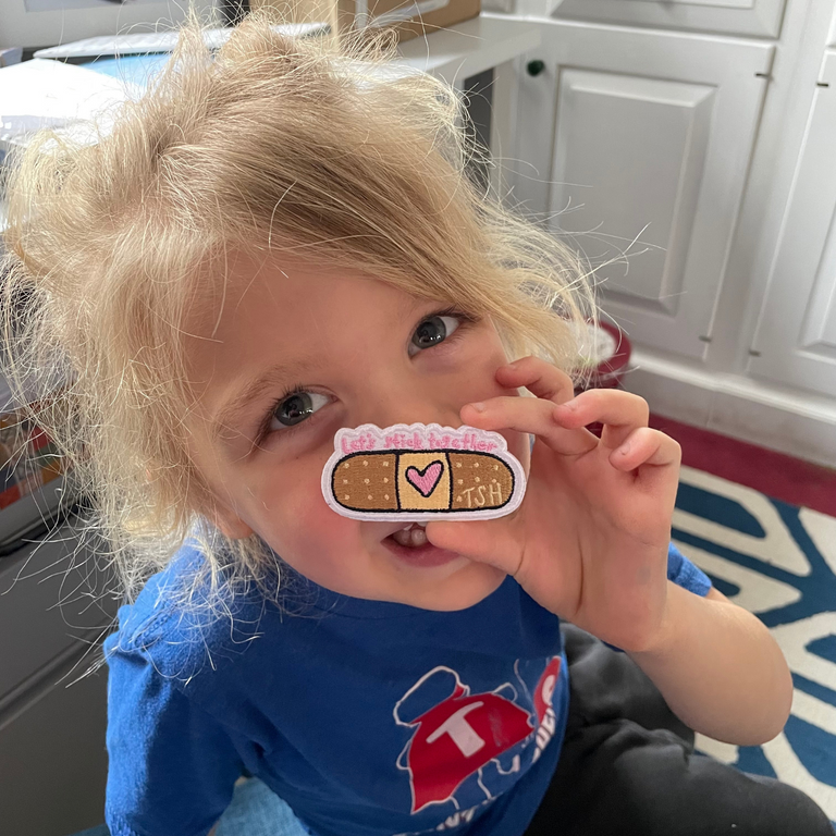 Let's Stick Together Bandaid Patch - TinySuperheroes