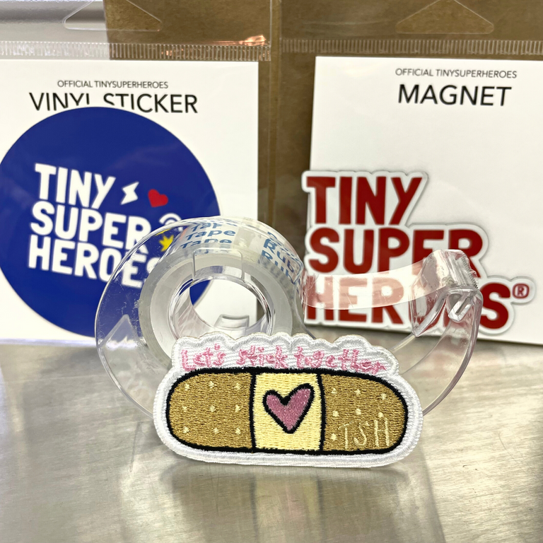 Let's Stick Together Bandaid Patch - TinySuperheroes