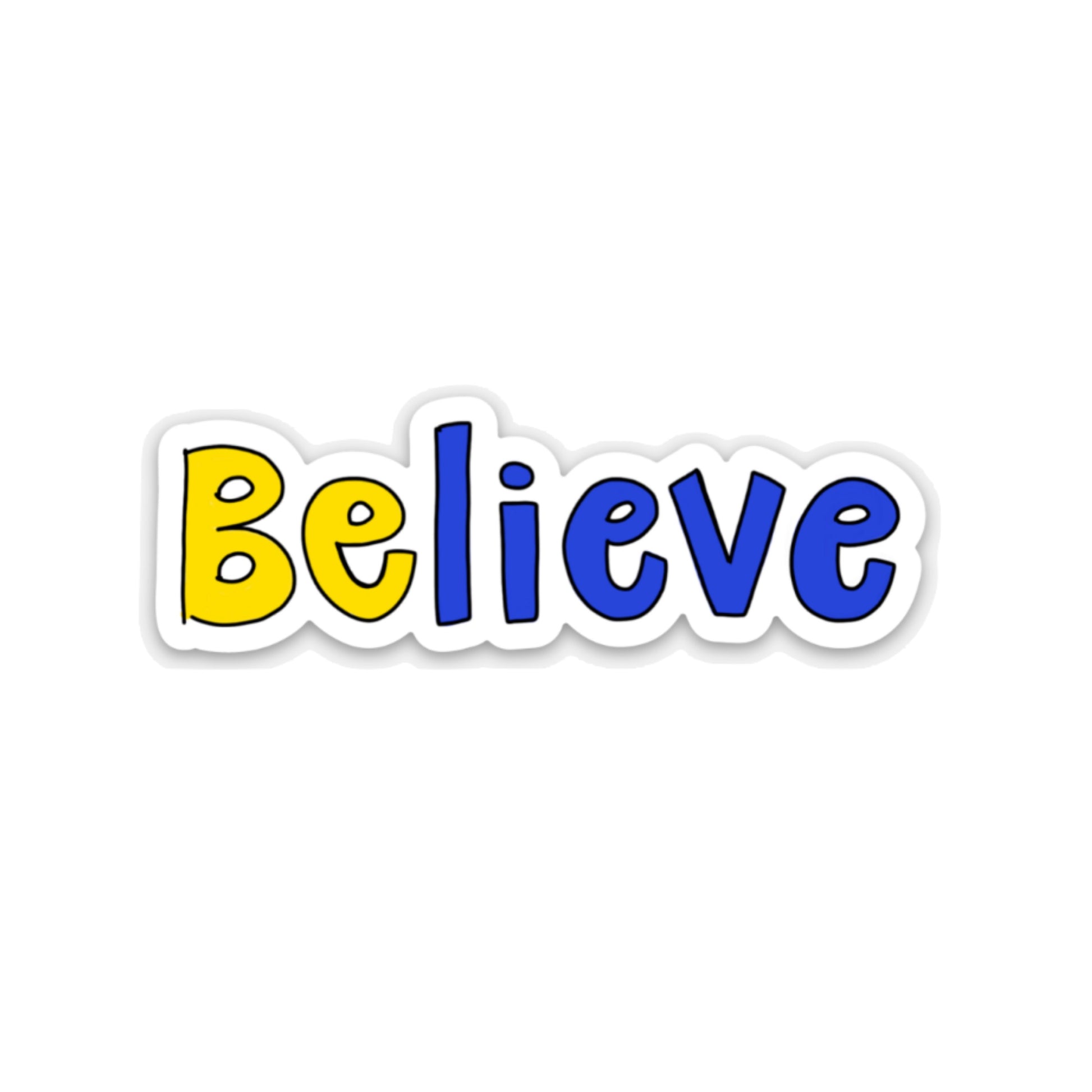 Believe Sticker - TinySuperheroes