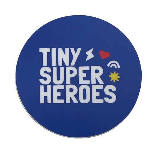 Blue TSH Circle Sticker - TinySuperheroes