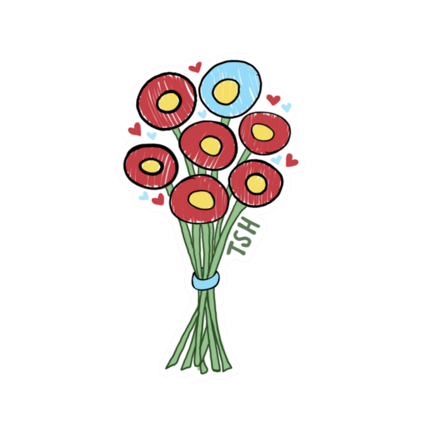 Flower Bouquet Sticker - TinySuperheroes
