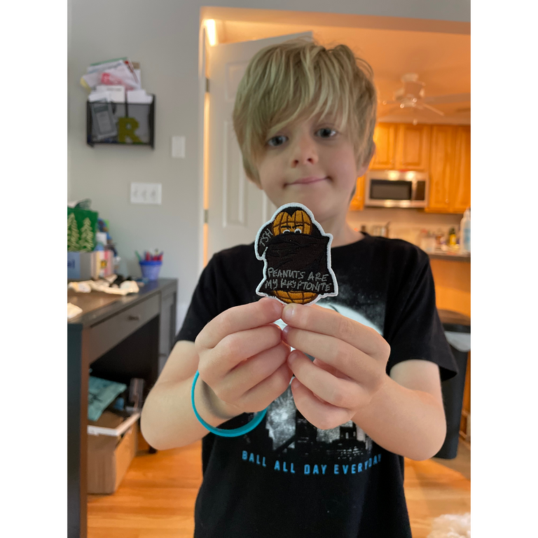 Peanuts Are My Kryptonite Patch - TinySuperheroes