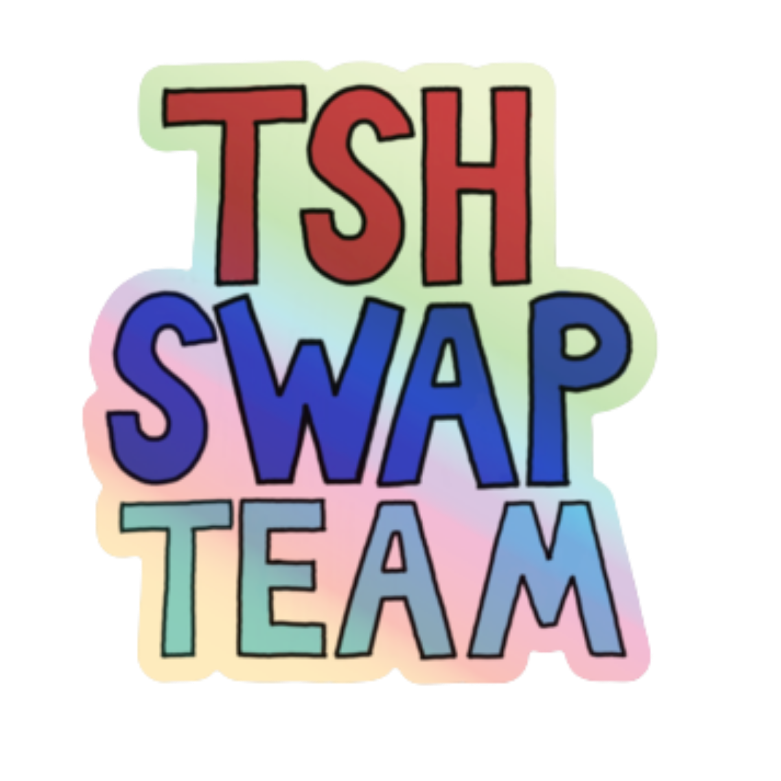 TSH Swap Team Holographic Sticker - TinySuperheroes