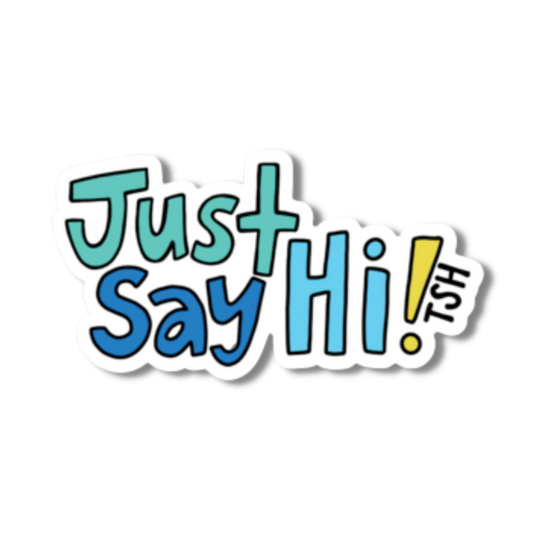 Just Say Hi! Sticker - TinySuperheroes