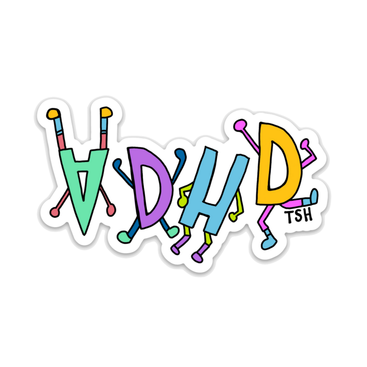 ADHD Sticker - TinySuperheroes