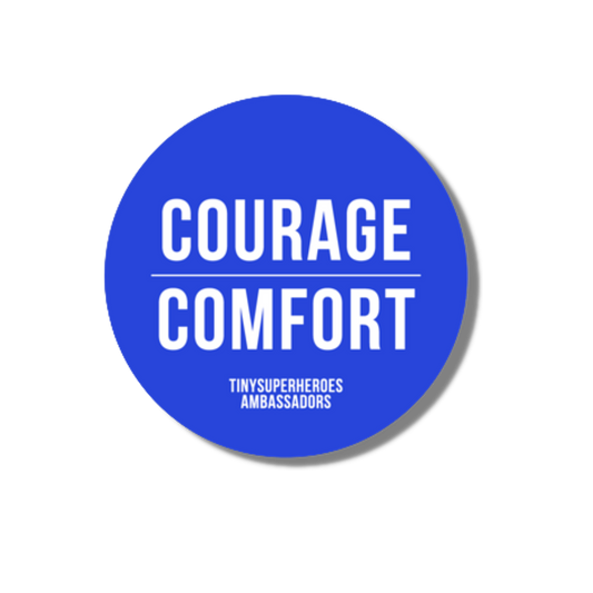 Courage Over Comfort Ambassador Sticker - TinySuperheroes