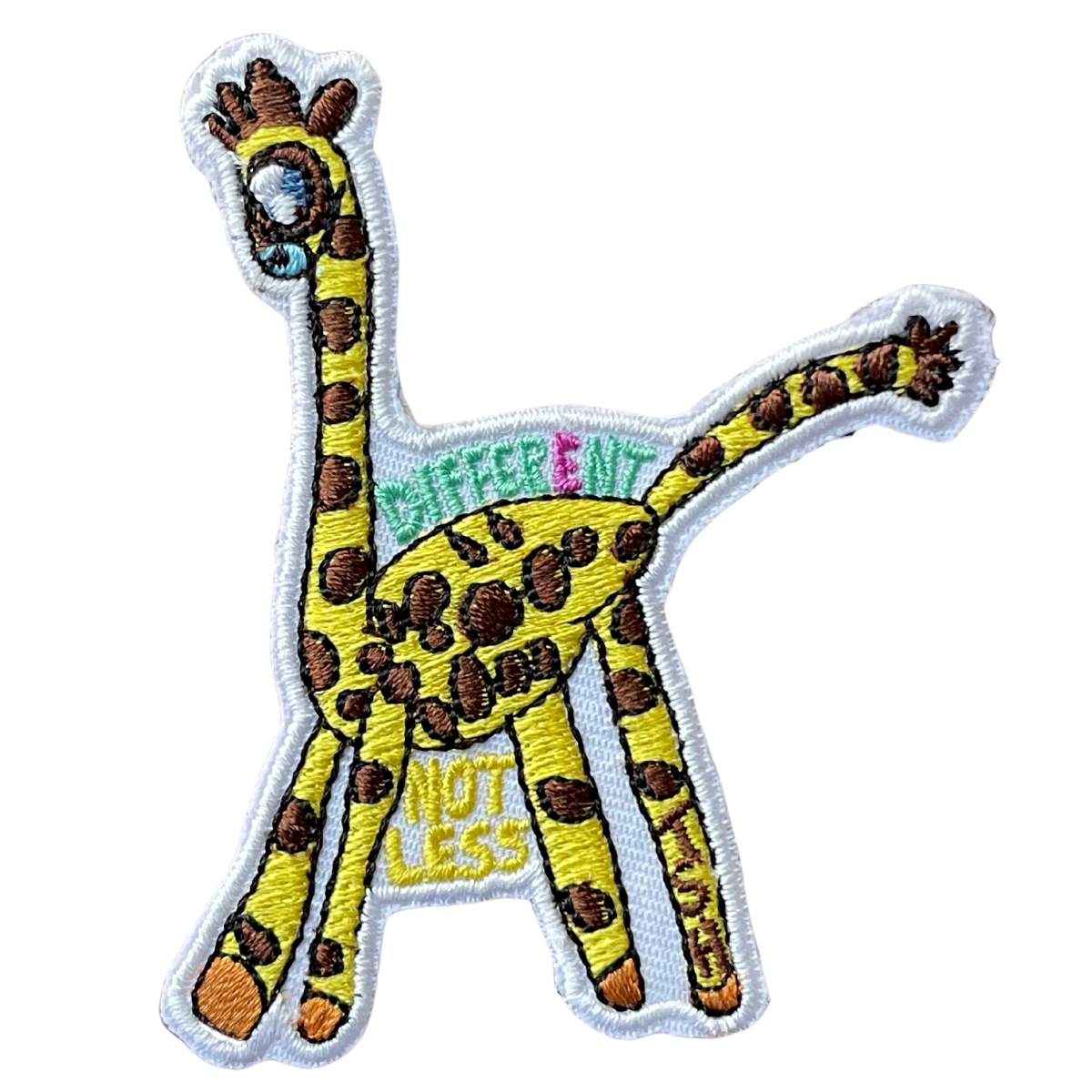 Different Not Less Giraffe Patch - TinySuperheroes