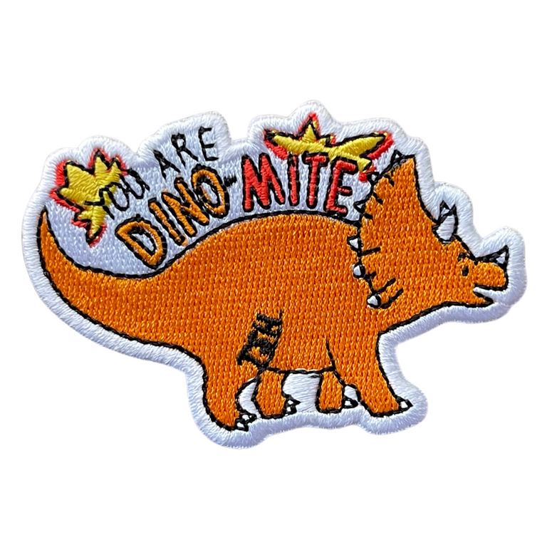 You Are Dino-Mite Dino Patch - TinySuperheroes