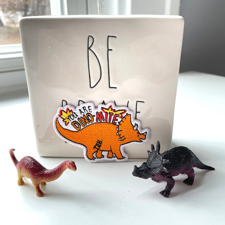 You Are Dino-Mite Dino Patch - TinySuperheroes
