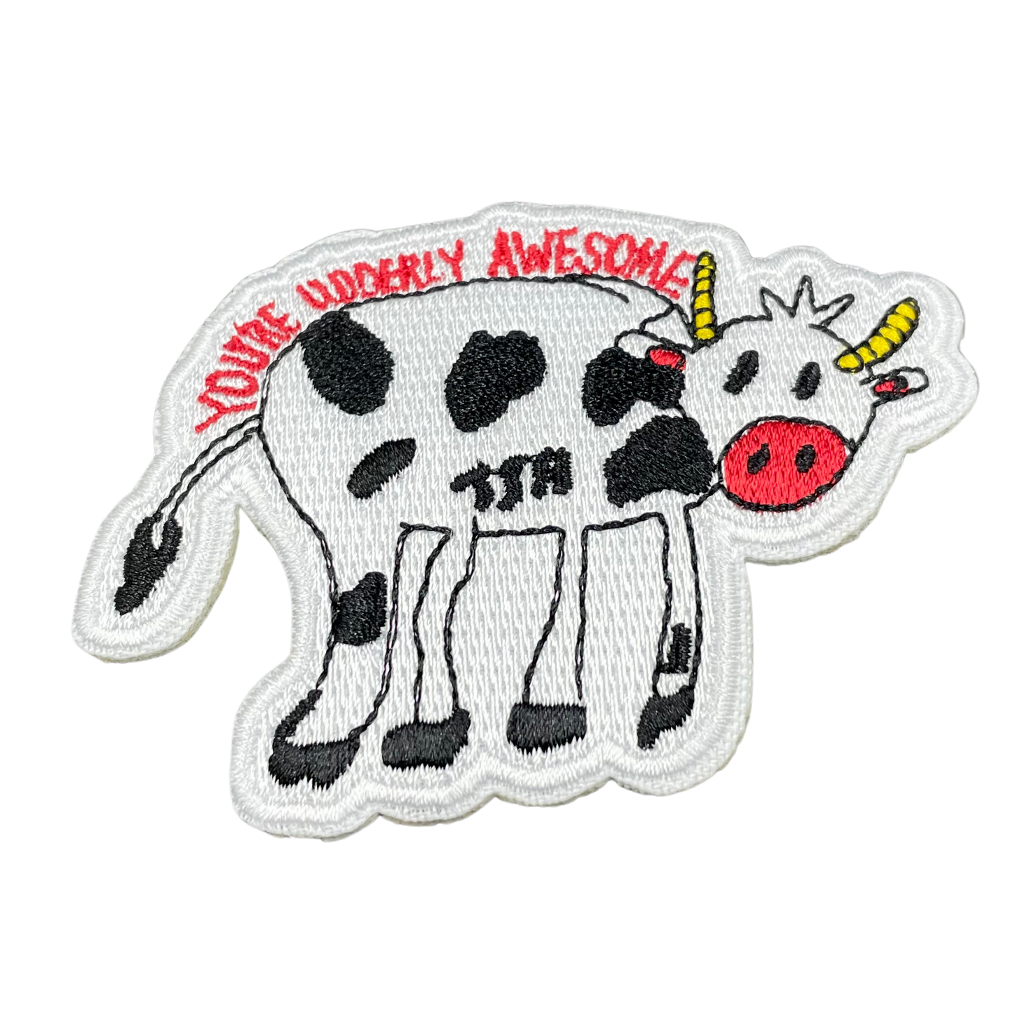 You're Udderly Awesome Cow Patch - TinySuperheroes