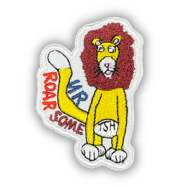 ROAR-some Lion Patch - TinySuperheroes